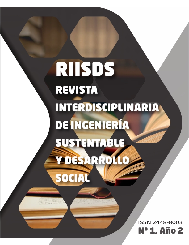 					Ver Vol. 2 Núm. 1 (2016): Revista Interdisciplinaria de Ingeniería Sustentable y Desarrollo Social
				